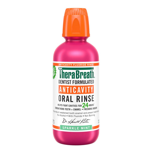 THERABREATH Healthy Smile Anticavity Oral Rinse - Sparkle Mint
