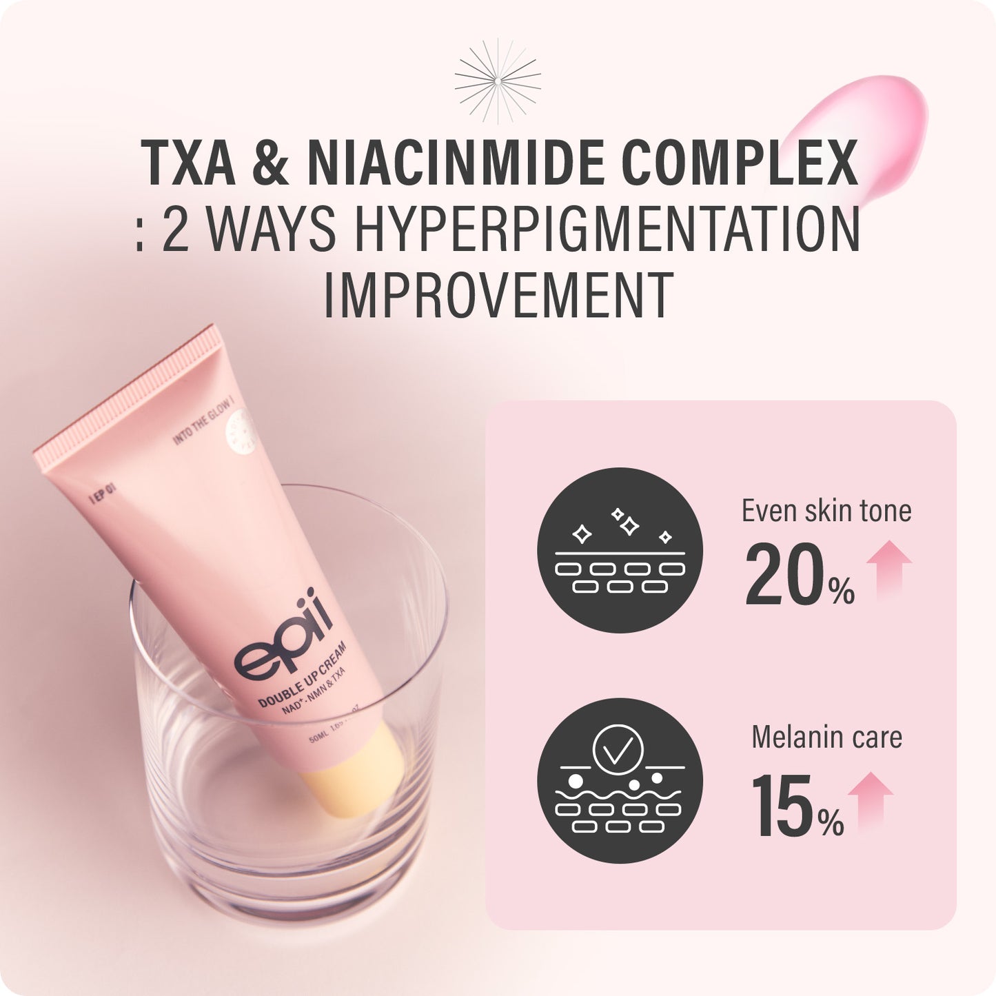 epii Double Up Cream NAD+ NMN TXA