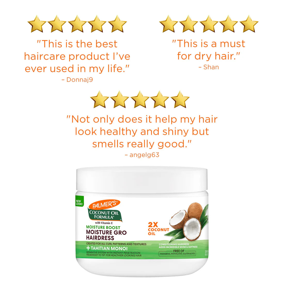 Palmer’s Coconut Oil Formula Moisture Gro Shining Hairdress