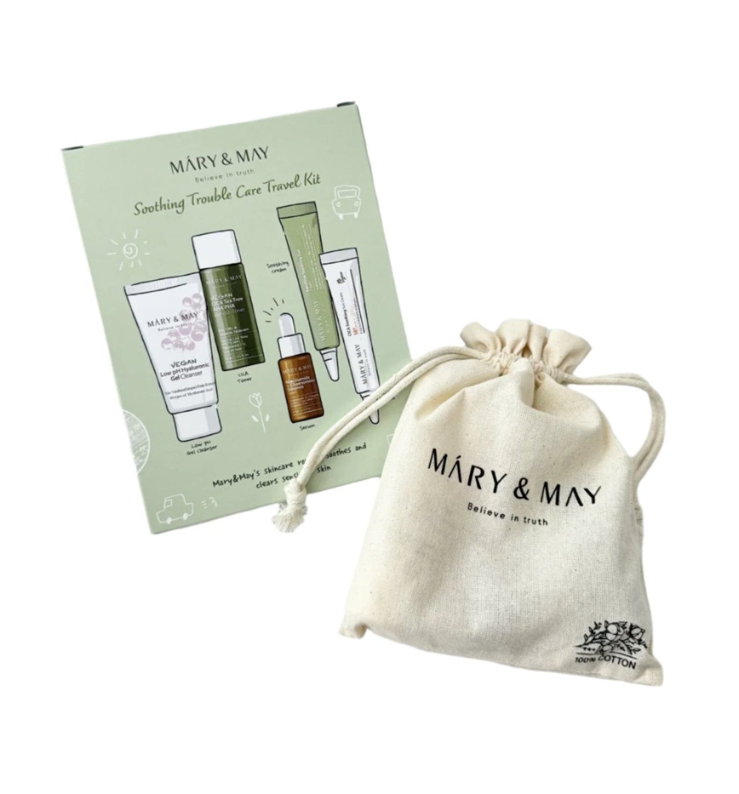 Mary & May Soothing Trouble Care Travel Kit EXPIRATION: 2/2026