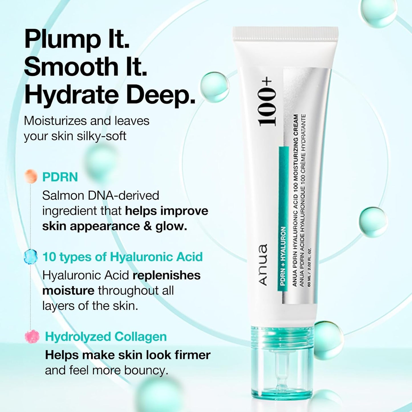 Anua 100 PDRN Hyaluronic Acid 100 Moisturizing Cream