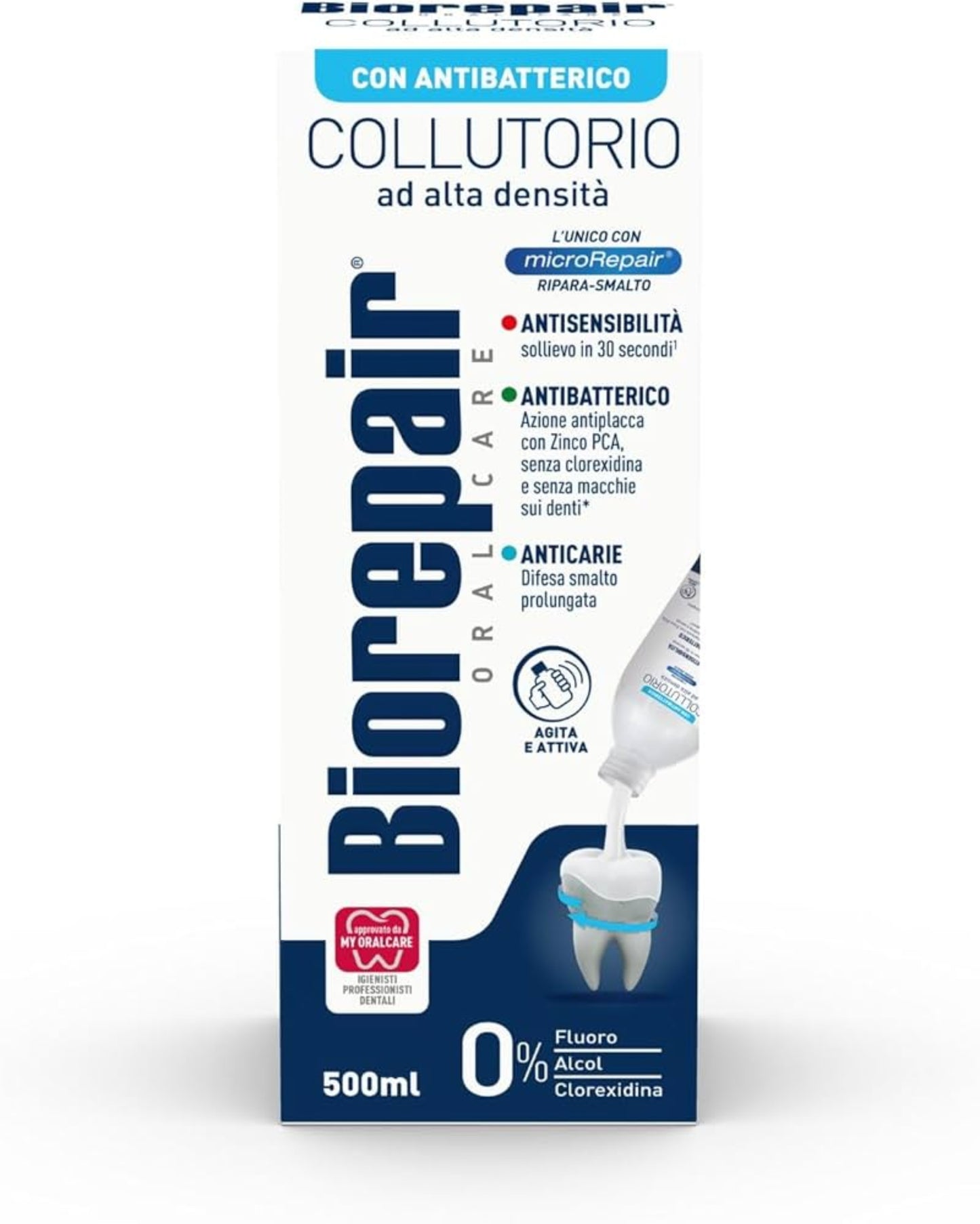 Biorepair Antibacterial Mouth Wash 500ML