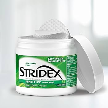 Stridex Sensitive With Aloe and Salicylic Acid 0.5%