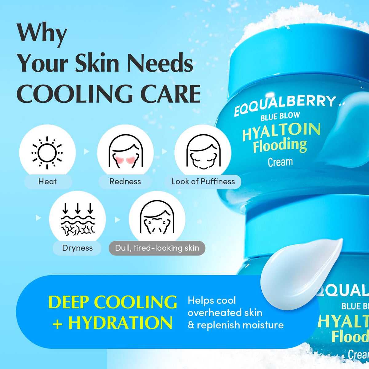 EQQUALBERRY Blue Blow Hyaltoin Flooding Cream