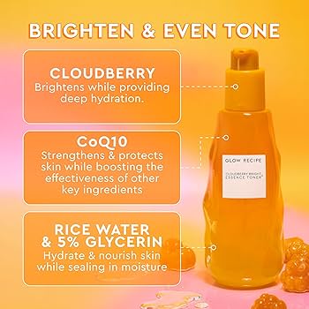 Glow Recipe Cloudberry Bright Essence Toner™ – Brightening Even Tone, Tonique