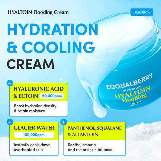 EQQUALBERRY Blue Blow Hyaltoin Flooding Cream