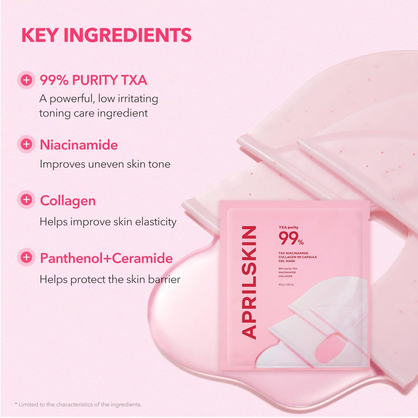 APRILSKIN TXA Niacinamide Collagen 99 Capsule Gel Mask