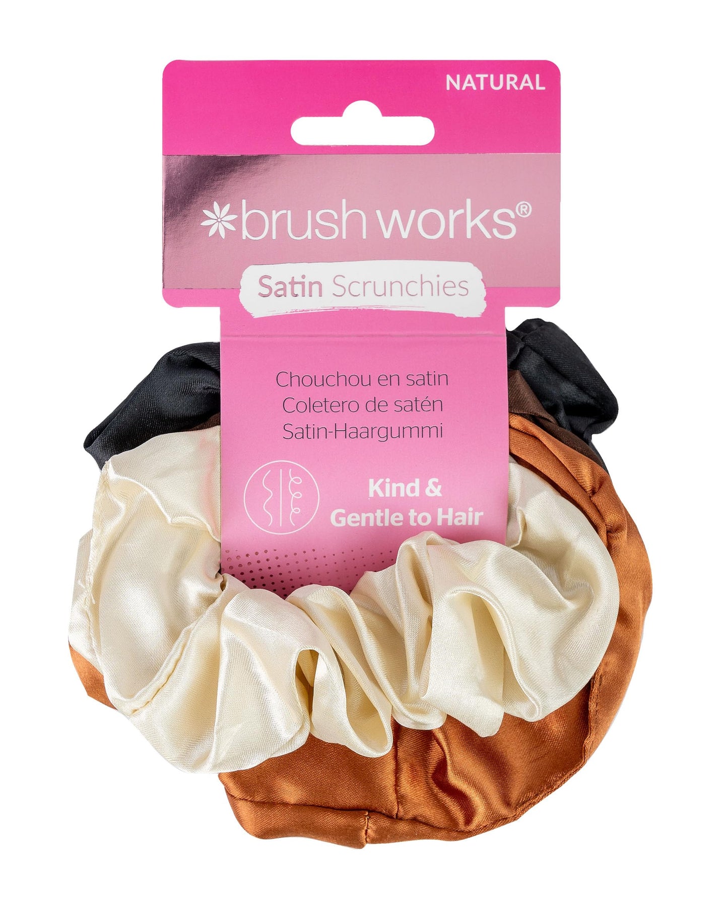 Brushworks Satin Scrunchies