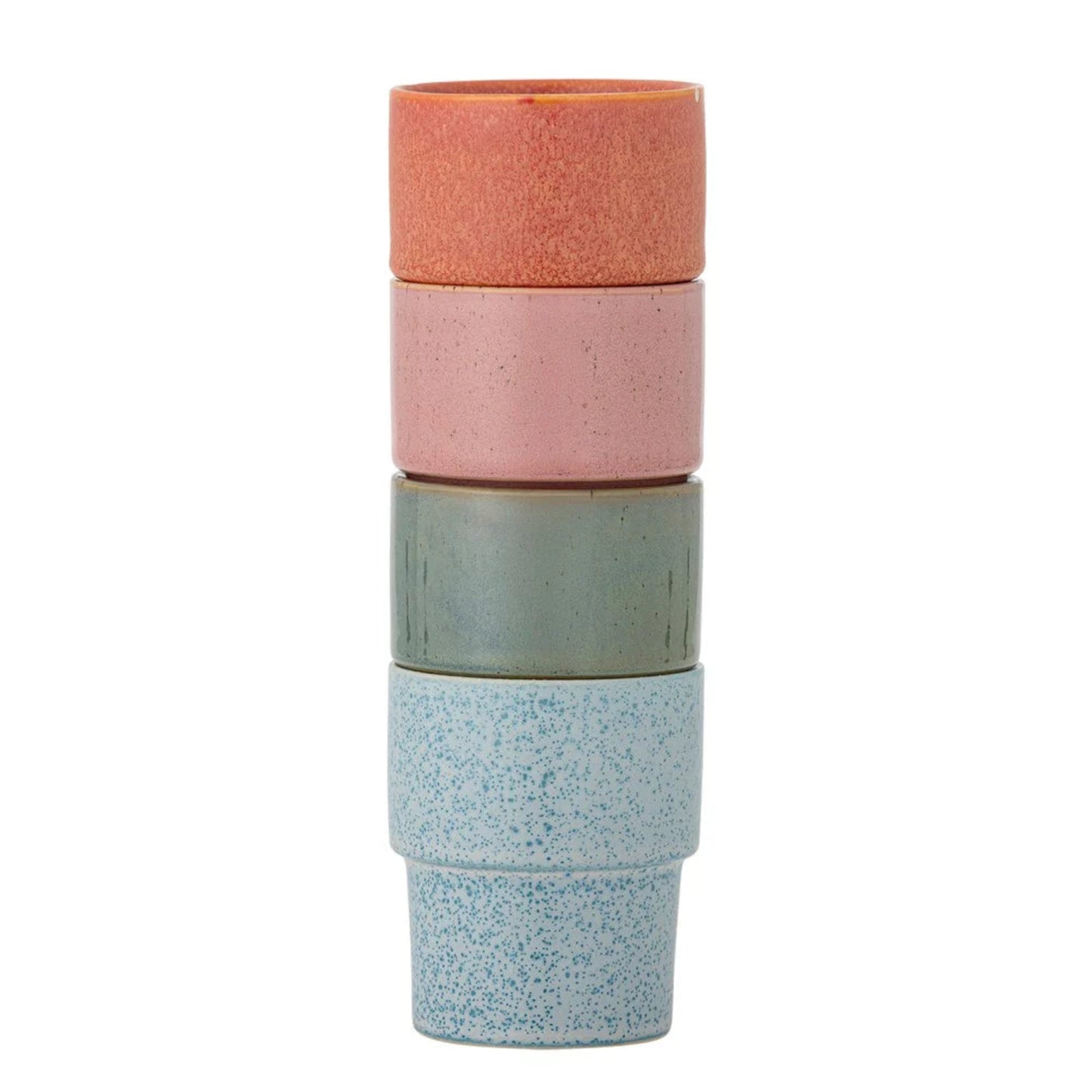 Bloomingville Ewan Cup Rose Stoneware Set Of 4