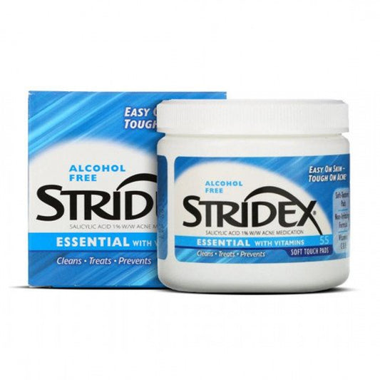 STRIDEX Essential with Vitamins Salicylic Acid 1% Soft Touch Pads
