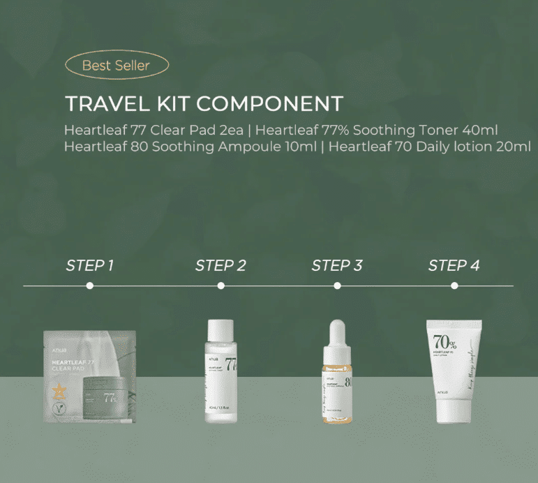 Anua Heartleaf Soothing Trial Kit