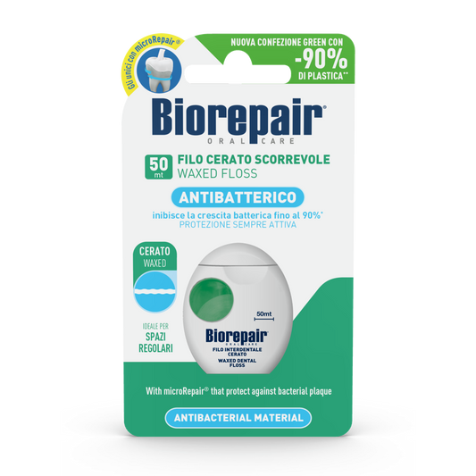 Biorepair Waxed Floss Antibacterial Material