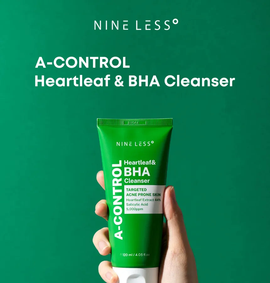 NINE LESS A-Control Heartleaf & BHA Cleanser