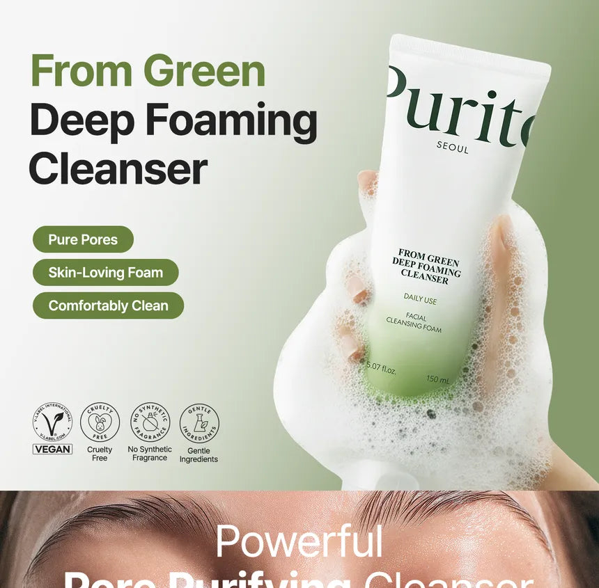 PURITO From Green Deep Foaming Cleanser