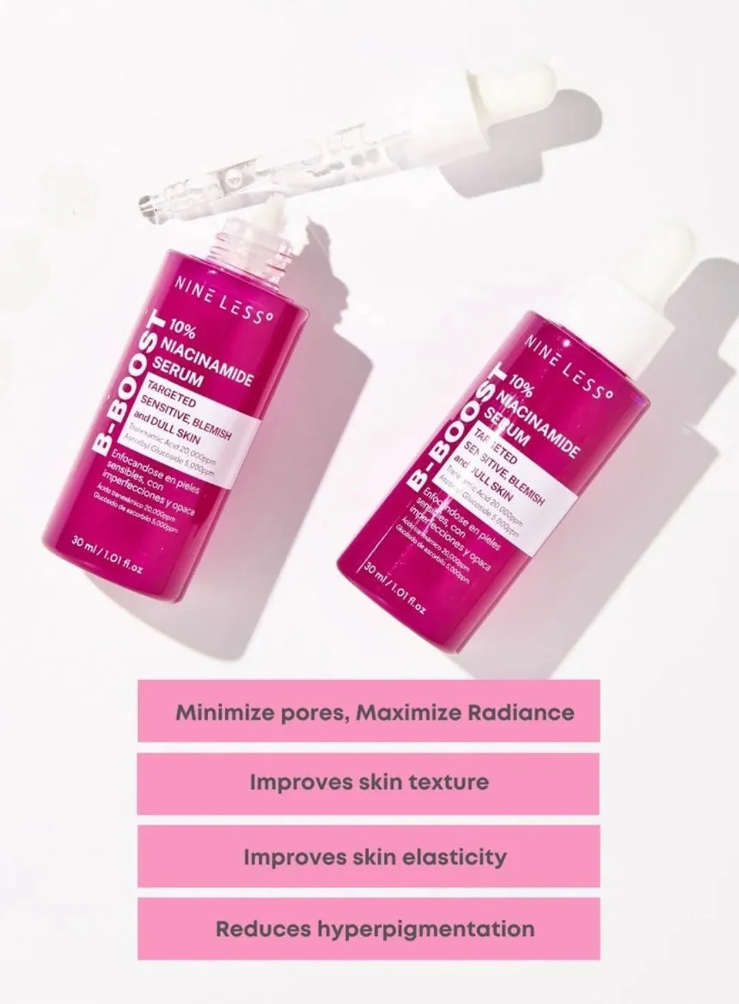 NINELESS B-Boost 10% Niacinamide Serum