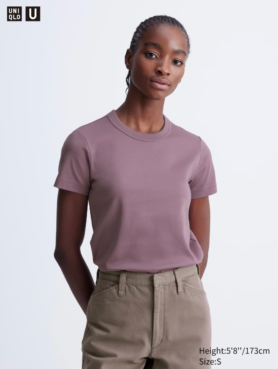 Uniqlo Women's Basic Crew Neck Tee Uniqlo Crew Neck T Shirt