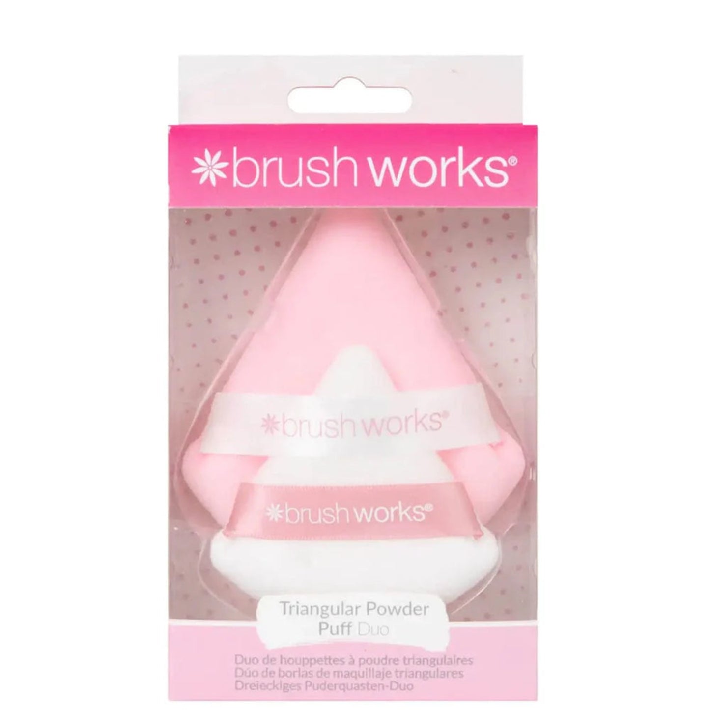 Brushworks Triangular Powder Puff Duo