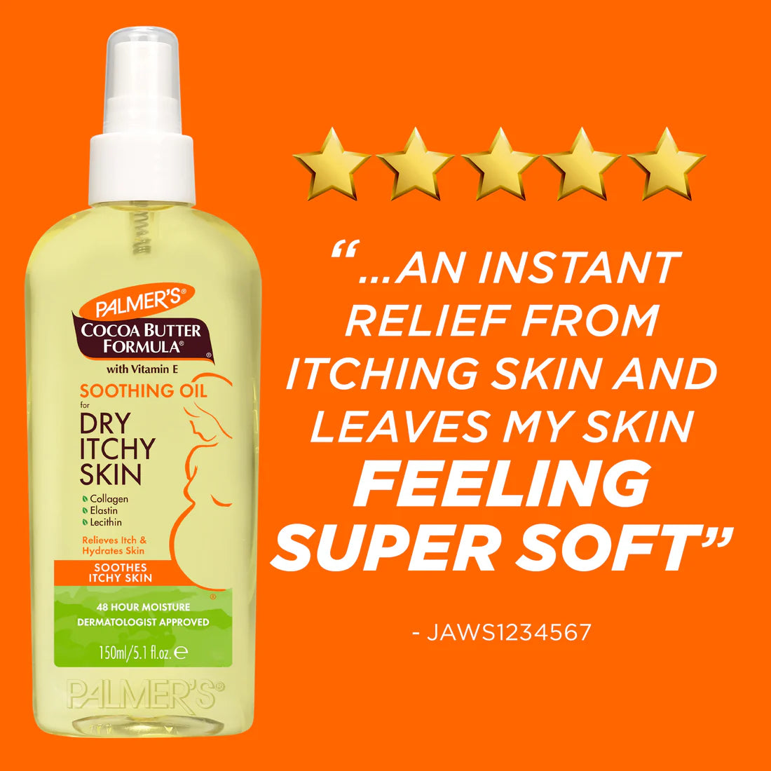 Palmer’s Cocoa Butter Formula Soothing Oil for Dry, Itchy Skin