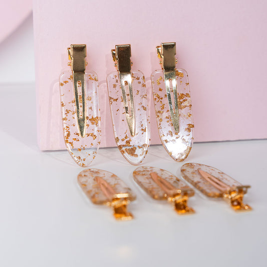 Brushworks Gold Flake No Crease Clips