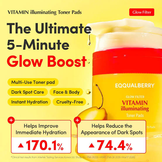 EQQUALBERRY Vitamin illuminating Toner Pads