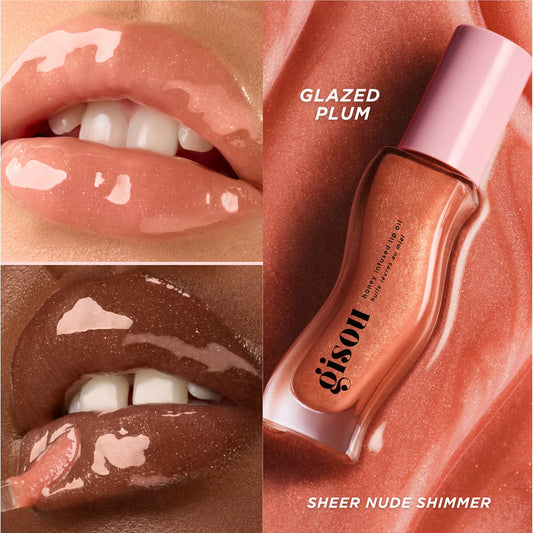 Gisou Honey Infused Lip Oil Glazed Plum
