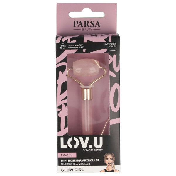 Parsa LOV.U Mini Rose Quartz Roller Pink
