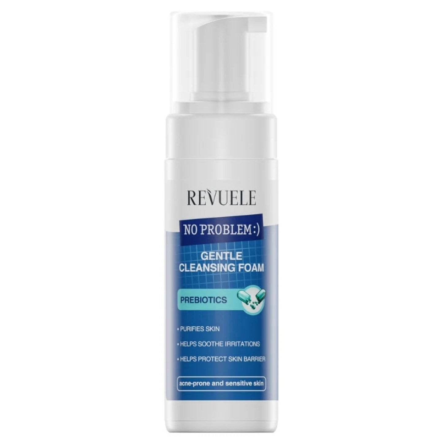 Revuele No Problem Gentle Cleansing Foam Prebiotics For Acne Prone & Sensitive Skin