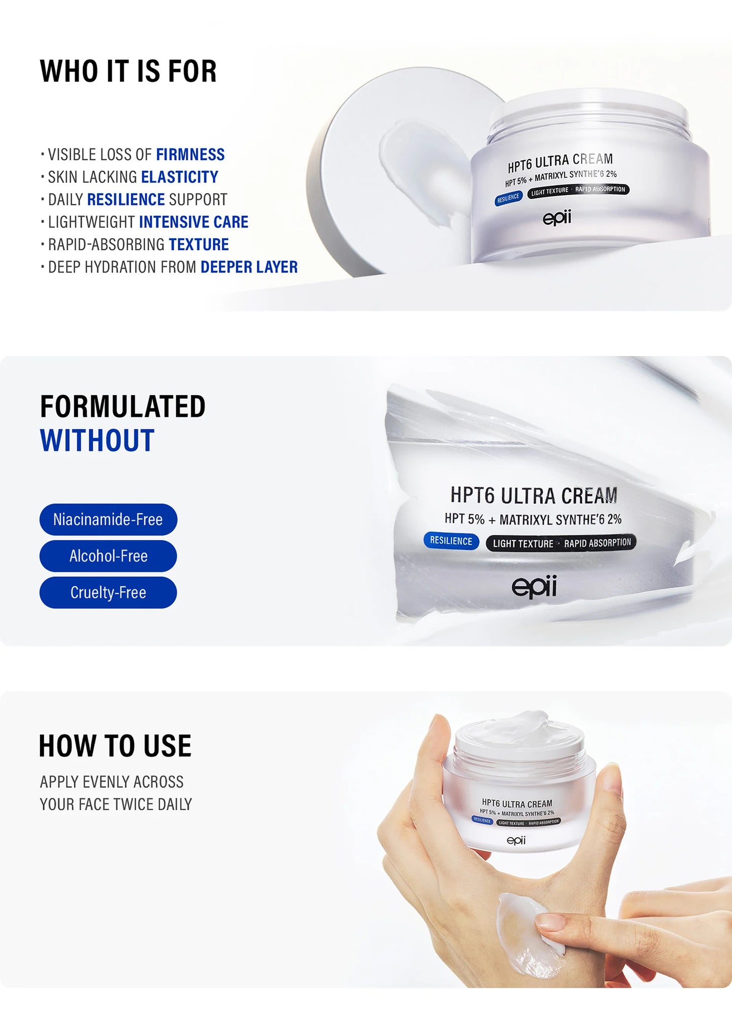 Epii HPT6 Ultra Cream 5% Face Cream
