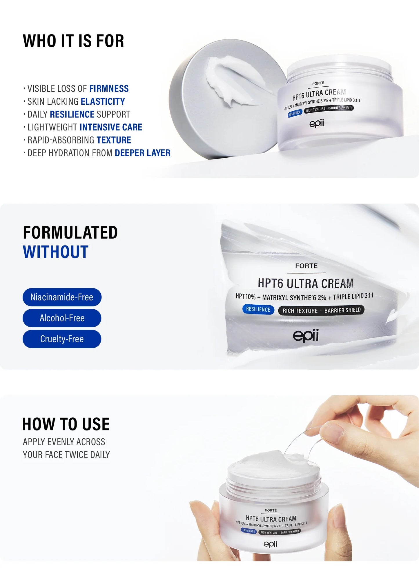 Epii HPT6 Ultra Cream 10% Forte Face Cream