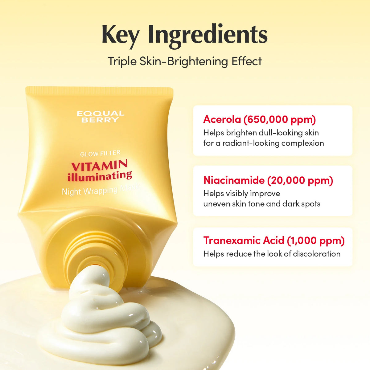 EQQUALBERRY Vitamin illuminating Night Wrapping Mask