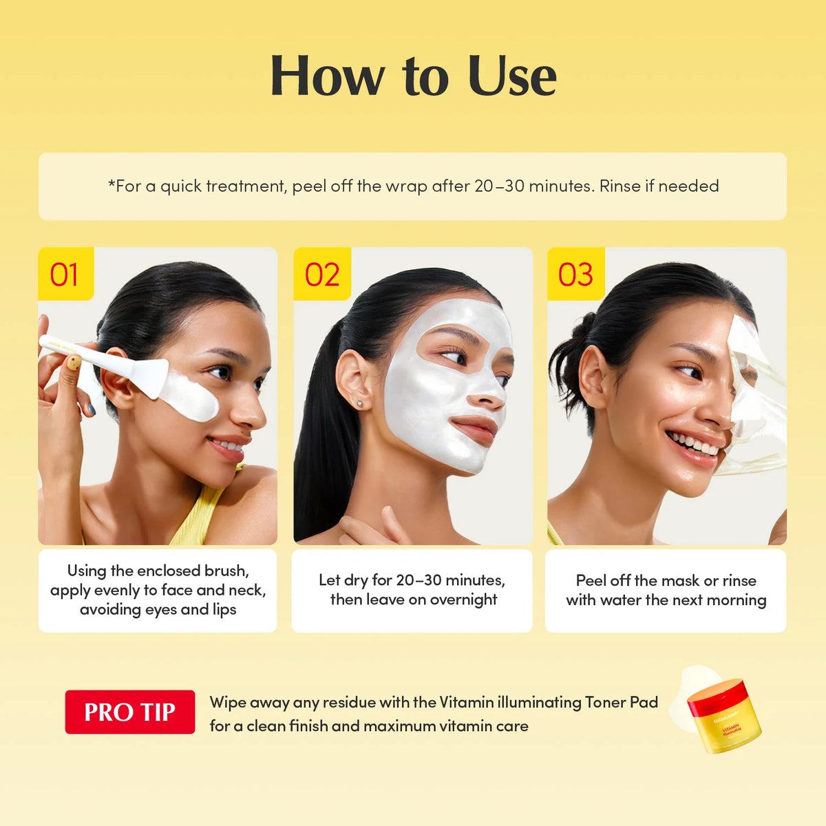 EQQUALBERRY Vitamin illuminating Night Wrapping Mask