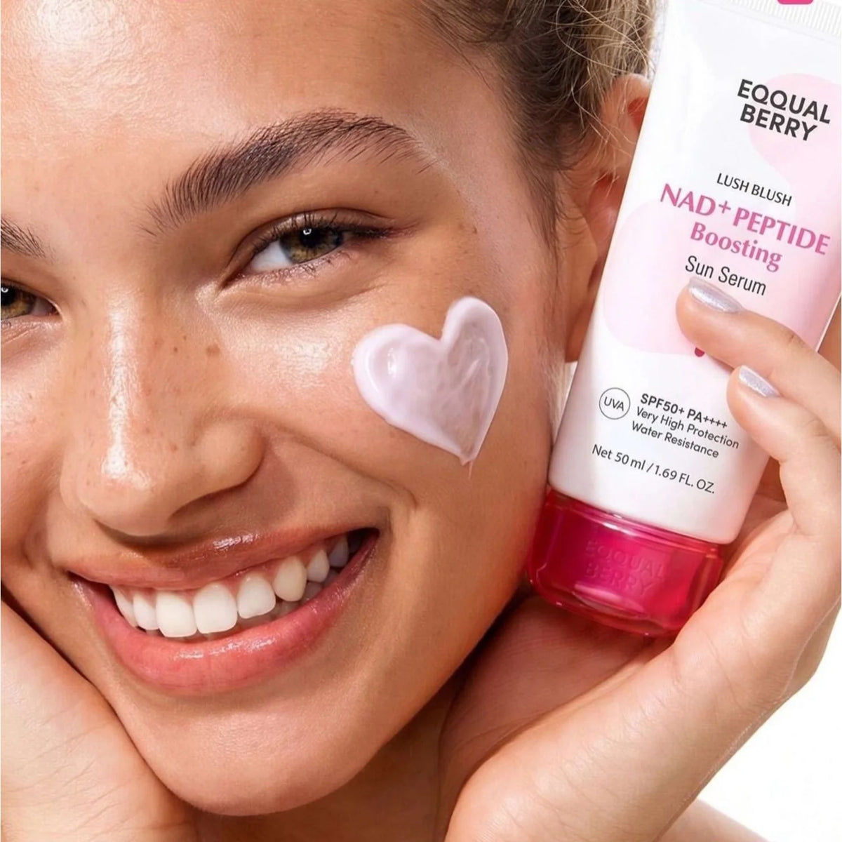 EQQUALBERRY NAD+ Peptide Boosting Sun Serum SPF50+ PA++++