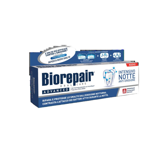 Biorepair toothpaste packaging on a white background