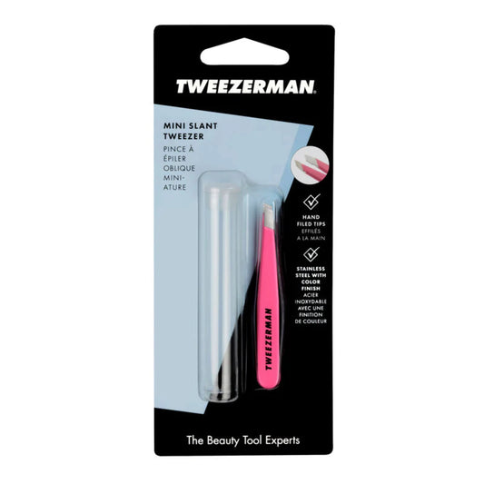 Tweezerman Mini Slant Tweezer Neon Pink