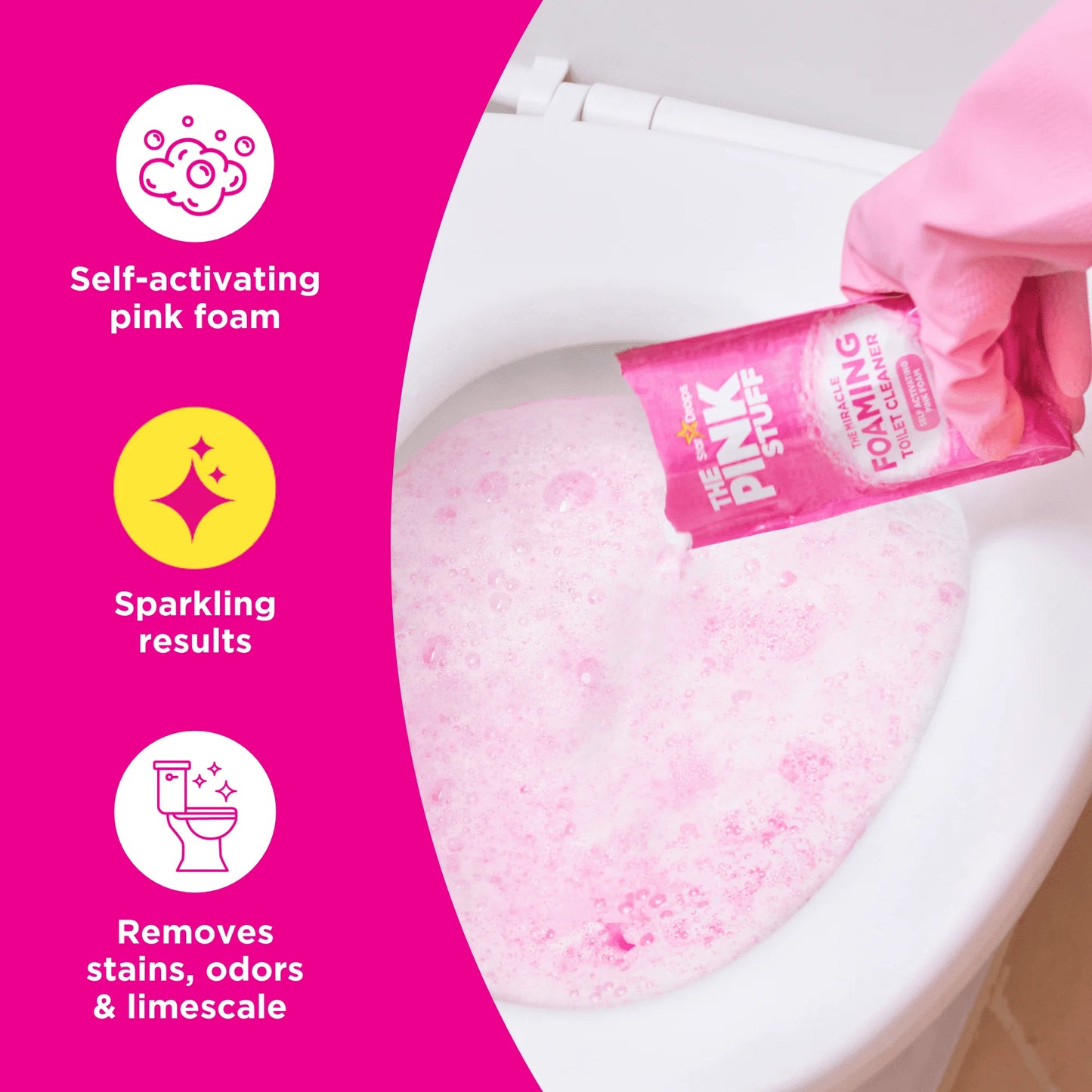 The Pink Stuff The Miracle Power Foaming Toilet Cleaner