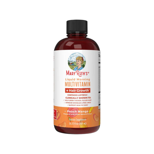 Mary Ruth's Liquid Morning Multivitamin + Hair Growth Peach Mango