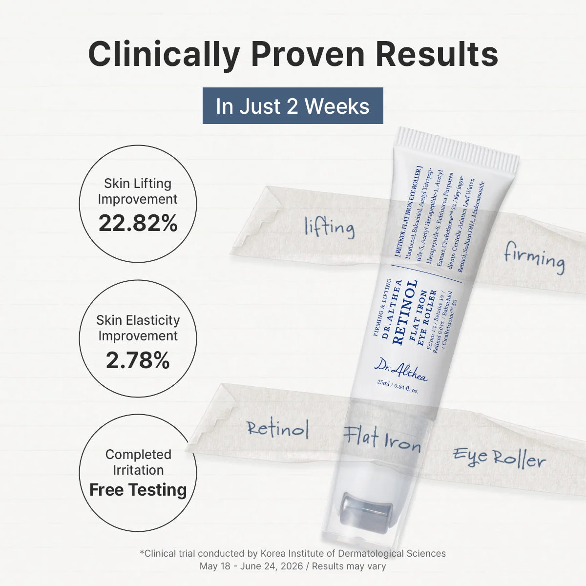 Dr. Althea Retinol Flat Iron Eye Roller