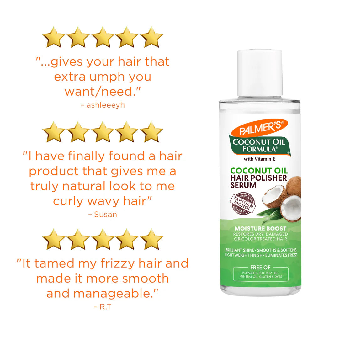 Palmer’s Coconut Oil Formula Moisture Boost Hair Polisher Serum