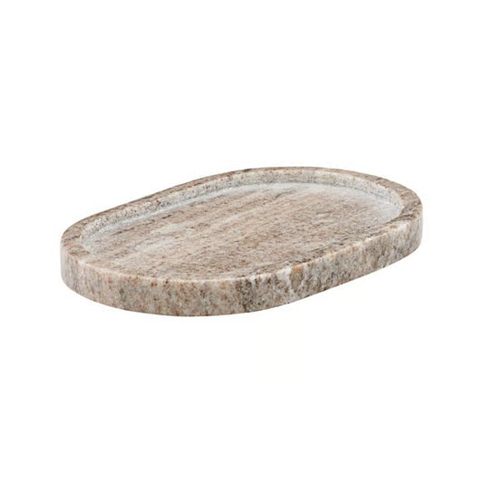 Meraki Beige Marble Tray صينية مرمر باللون البيجي