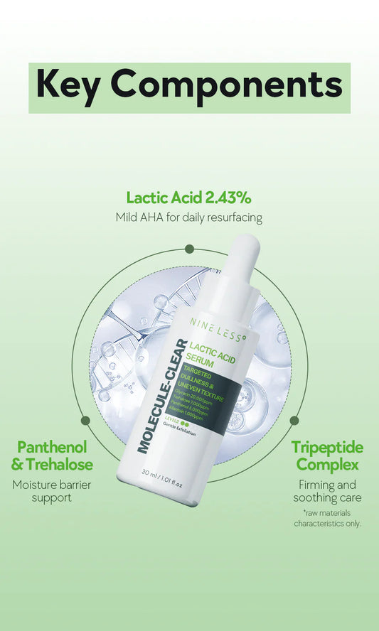 NINELESS Molecule-Clear 5% Lactic Acid Serum