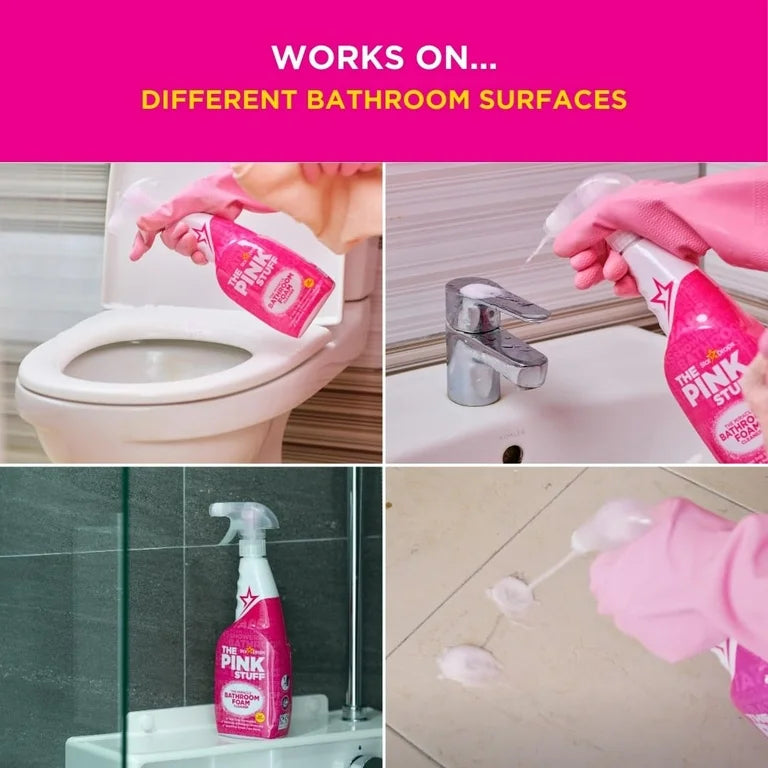 The Pink Stuff The Miracle Bathroom Foam Cleaner