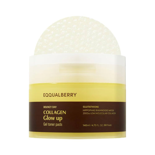 Eqqualberry Collagen Glow Up Gel Toner Pad