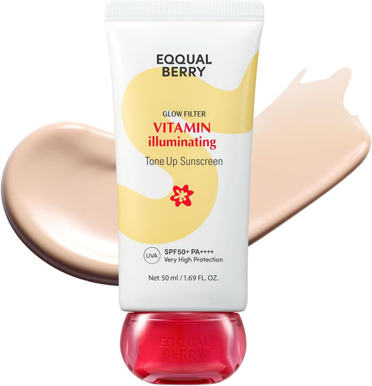 EQQUALBERRY Glow Filter Vitamin Illuminating Tone Up Sunscreen SPF50