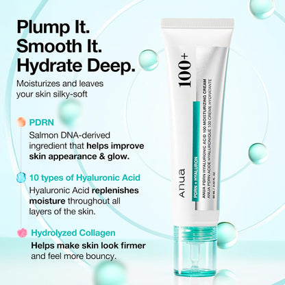 Anua 100 PDRN Hyaluronic Acid 100 Moisturizing Cream