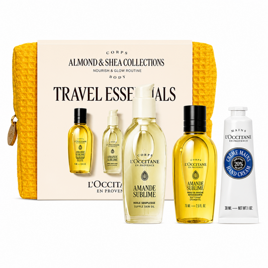 L'Occitane Travel Essentials Nourish & Glow Routine