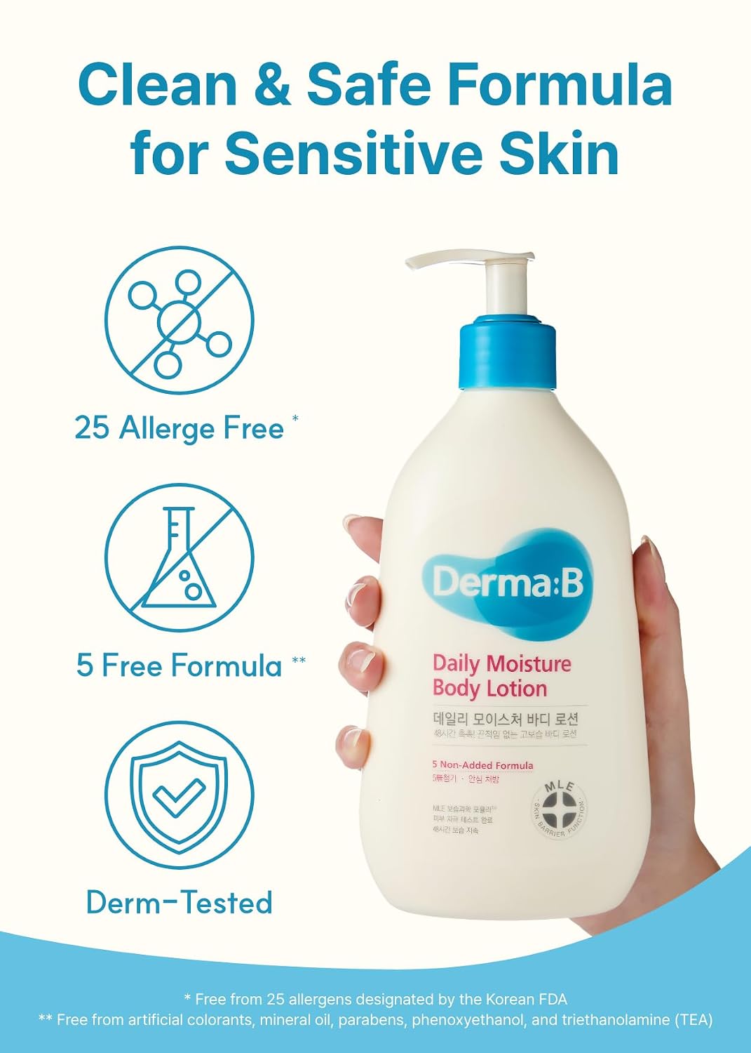 DERMA:B Daily Moisture Body Lotion