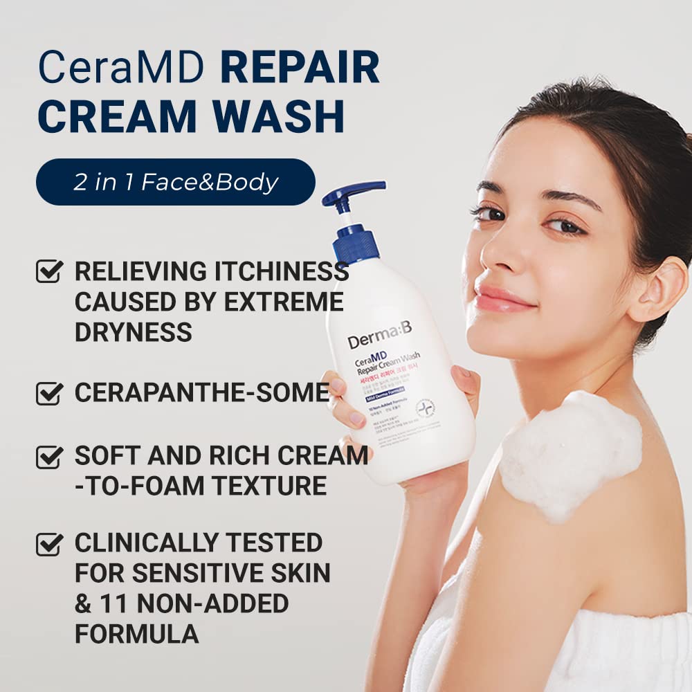 DERMA:B CeraMD Repair Cream Wash
