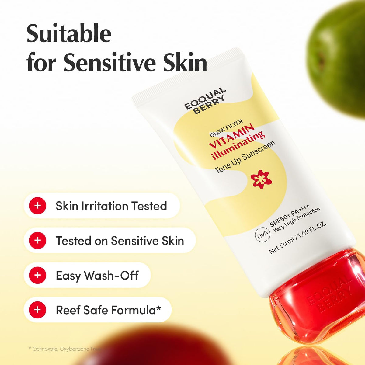 EQQUALBERRY Glow Filter Vitamin Illuminating Tone Up Sunscreen SPF50