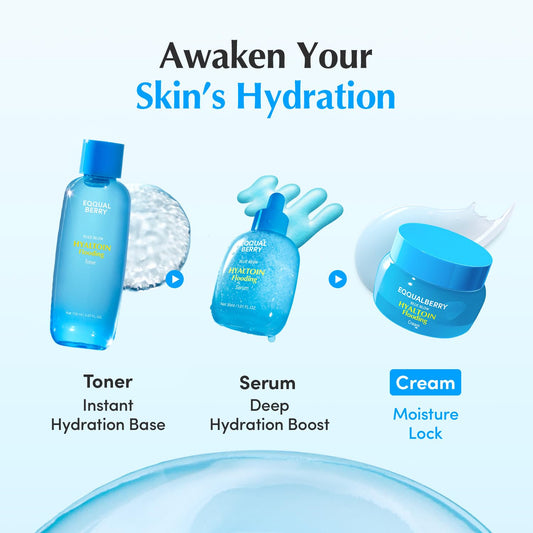 EQQUALBERRY Blue Blow Hyaltoin Flooding Toner