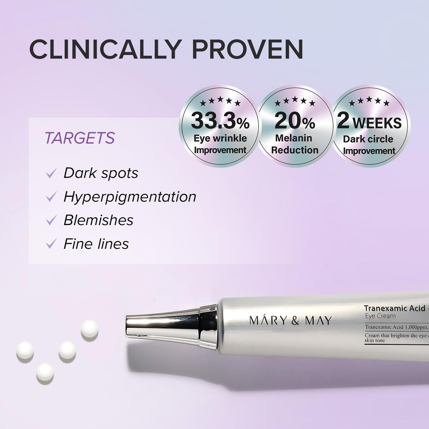 Mary&May Tranexamic Acid + Glutathione Eye Cream Special Set